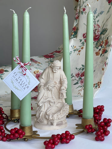 Corona de adviento mint