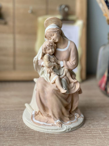 Madonna Italiana pequeña - policromada