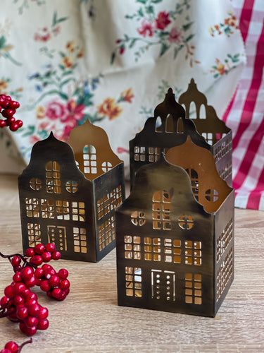 Casitas portavelas (trio)