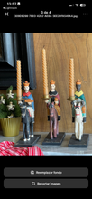 Cargar imagen en el visor de la galería, Candelabros Reyes Magos a caballo