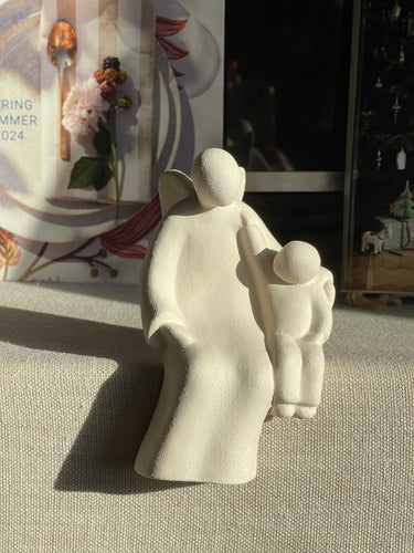 Angel de la guarda sentado