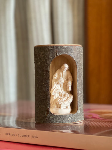 Sagrada Familia en leño