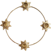 Cargar imagen en el visor de la galería, Corona de adviento estrellas