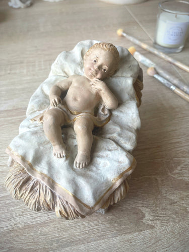 Niño Jesús policromado